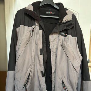 Trespass 3in1 winter waterproof jacket with fleece jacket